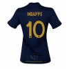 Maglia ufficiale Francia Kylian Mbappé 10 Casa Mondiali 2022 per Donna